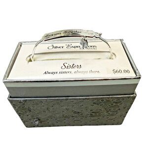 Silver Expressions By LArocks Sisters Always There Bracelet New In Box NIB